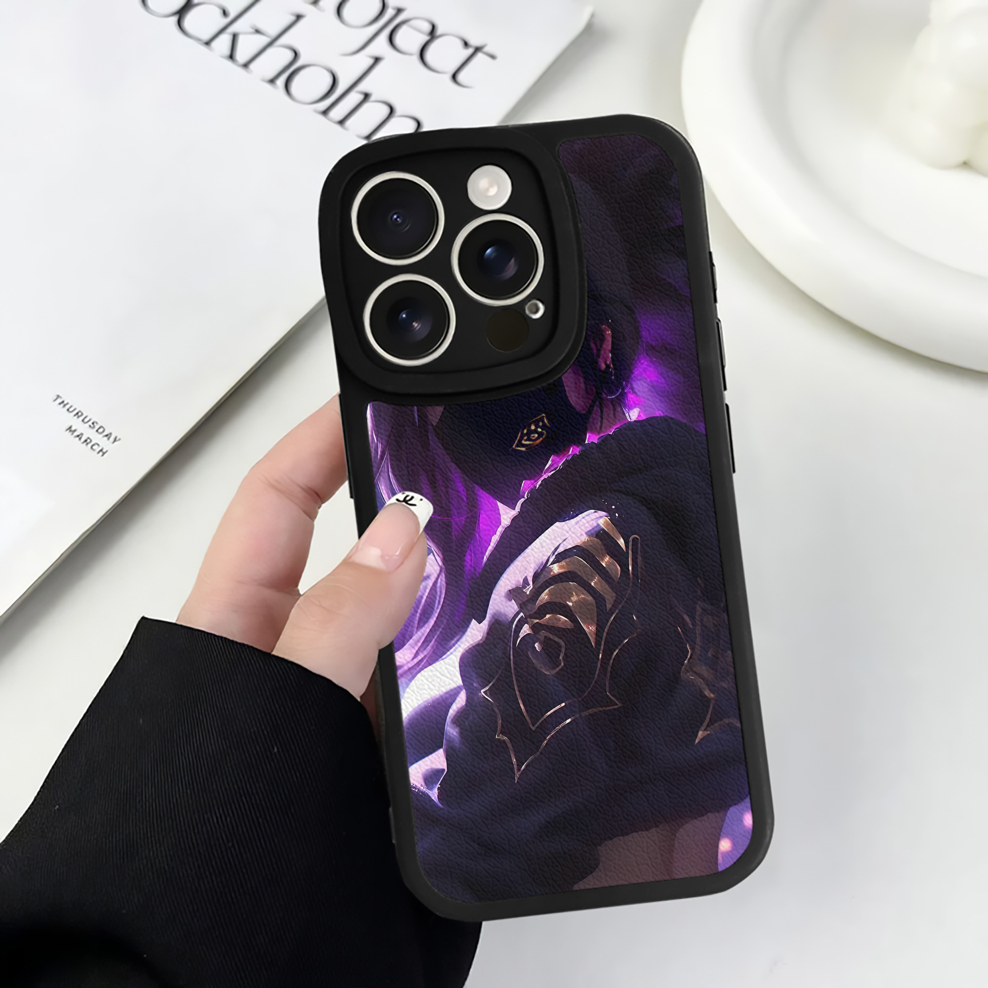 リーグ・オブ・レジェンド League of Legends LOL 【iPhone 16シリーズ対応】シリコンスマホケース（レザー調） 材質：シリコン